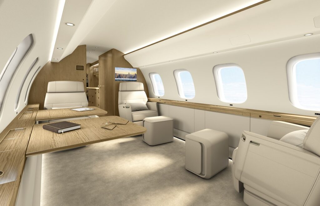 Interior de un Jet Privado
